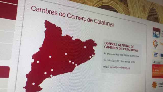 Distribución de las 13 cámaras de comercio catalanas