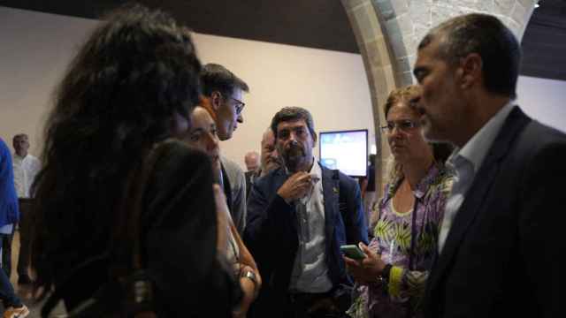Joan Canadell sigue los resultados de las elecciones de la Cámara de Barcelona