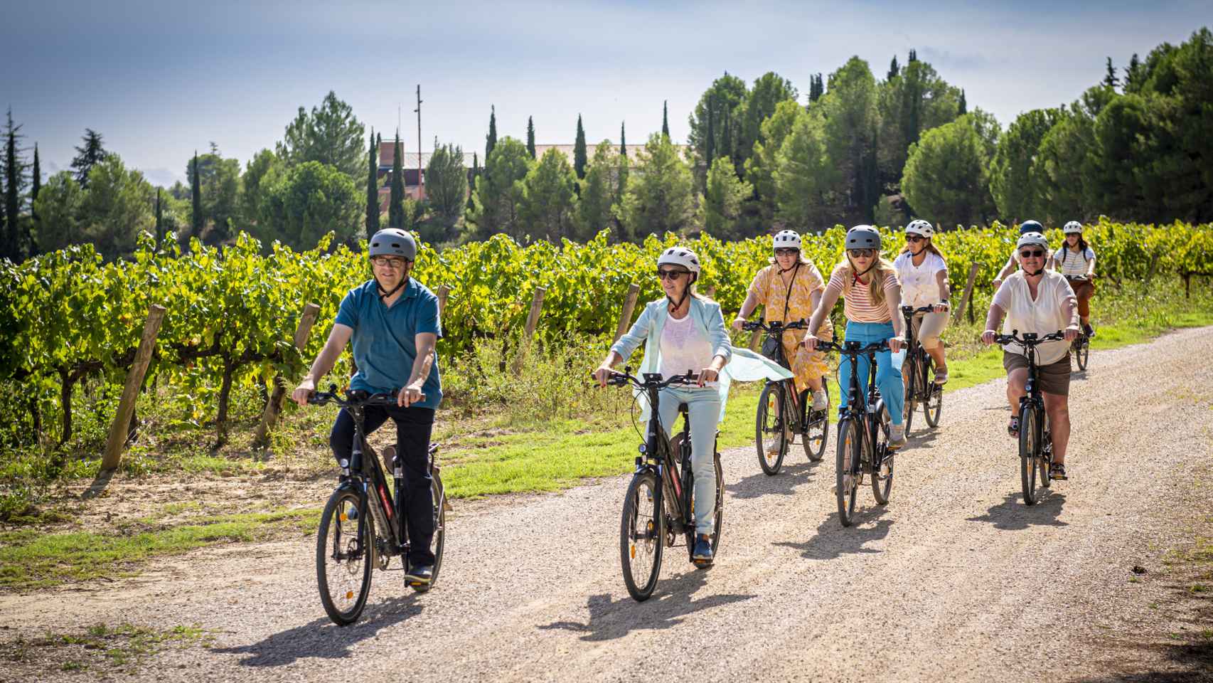 Recorrer los viñedos de Juvé & Camps en bicicleta eléctrica