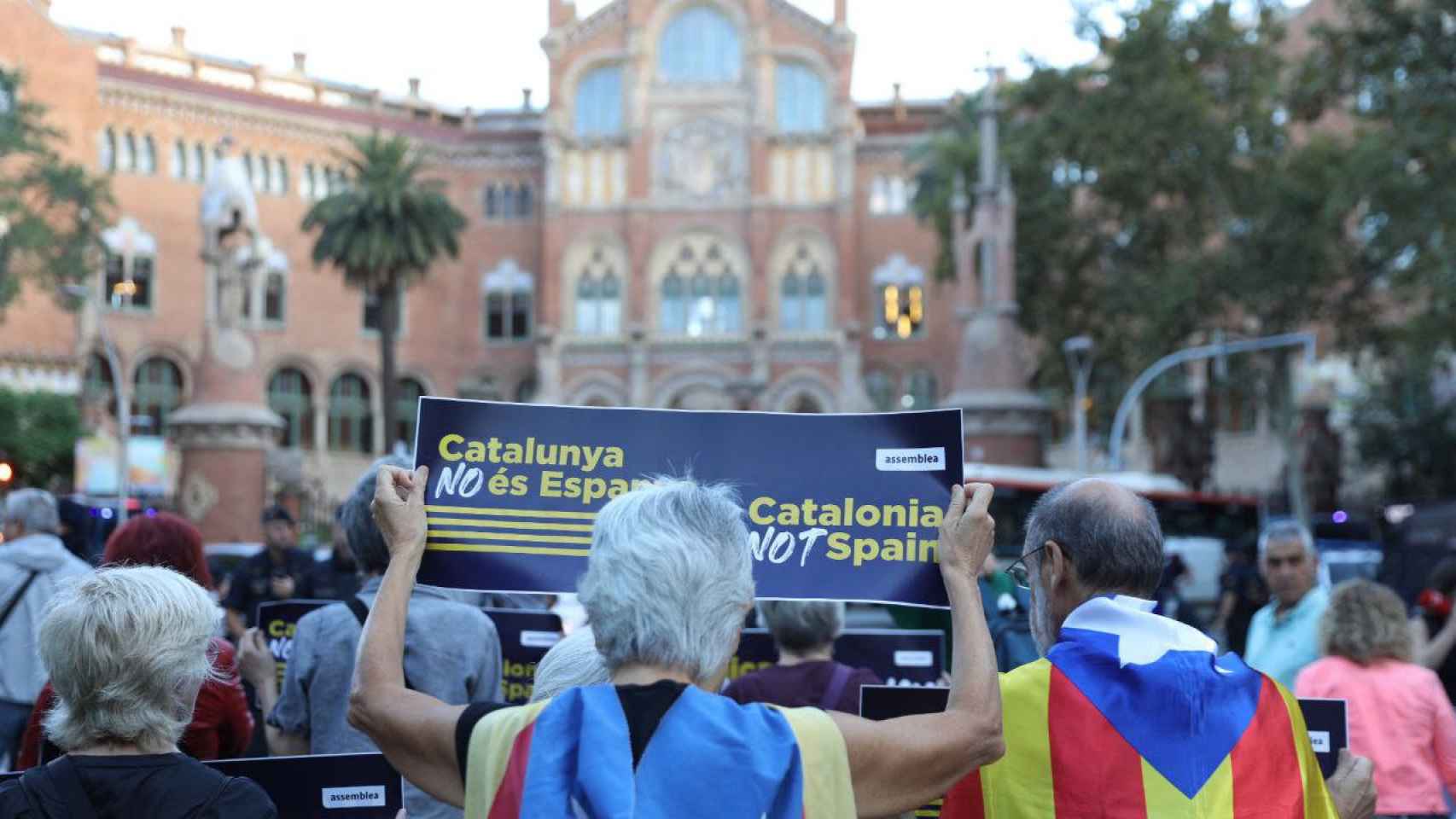La ANC ha protestado ante la reunión informal de ministros de transporte de la UE en Barcelona