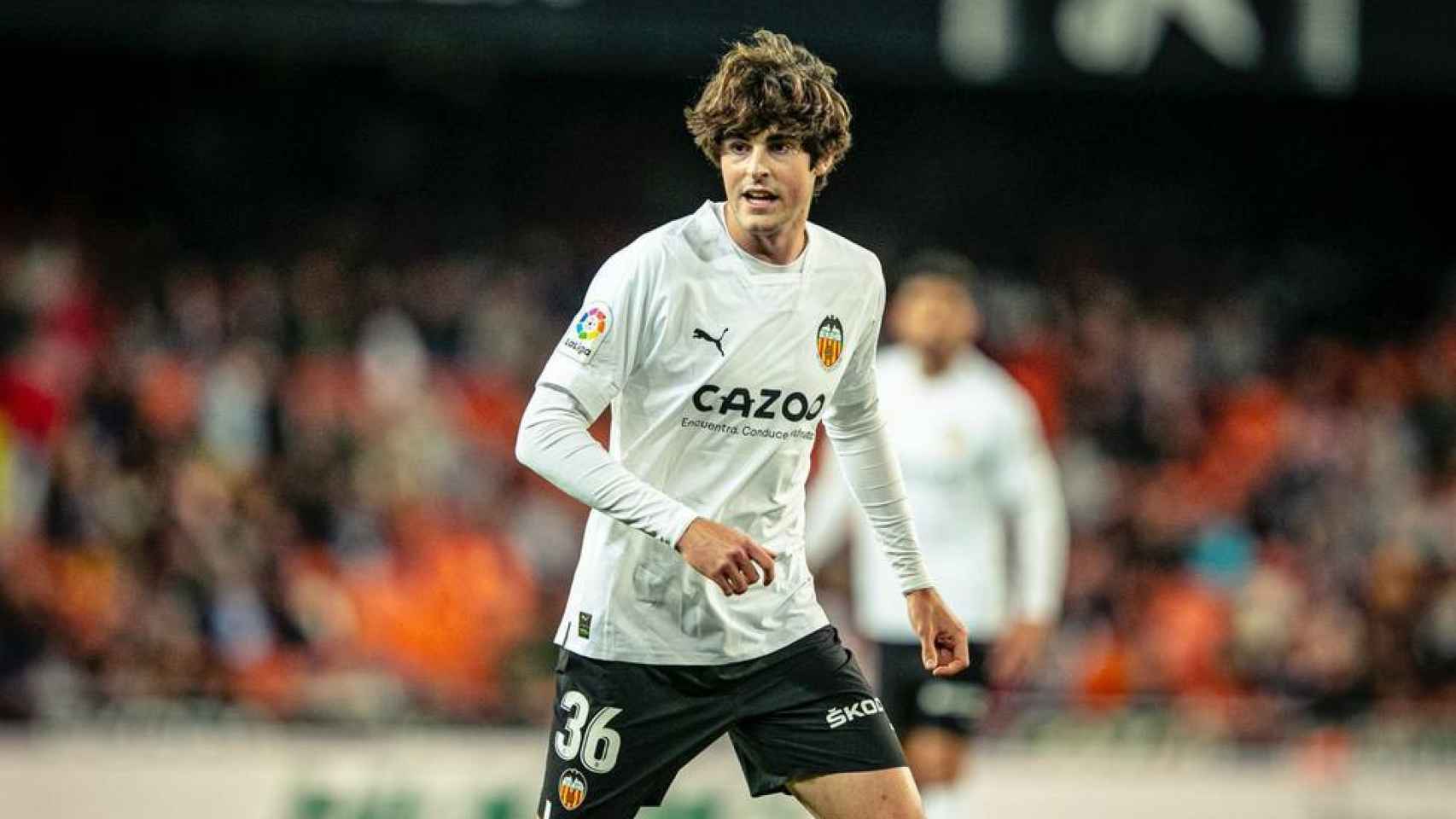 Javi Guerra, centrocampista del Valencia