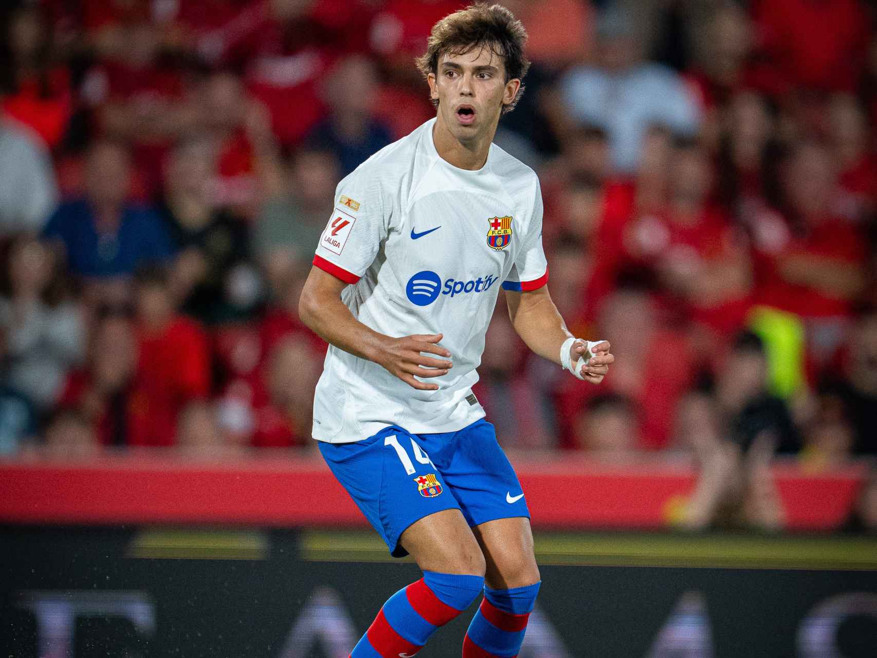 Joao Félix, durante el rocoso partido del Mallorca-Barça