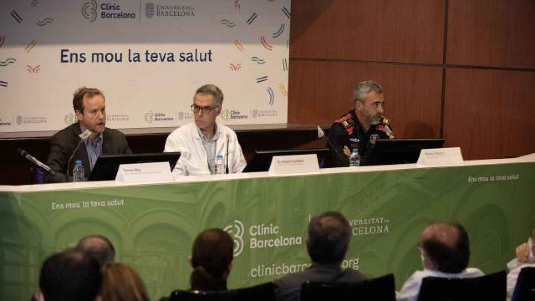 Rueda de prensa en el Hospital Clínic Barcelona tras el ciberataque de marzo