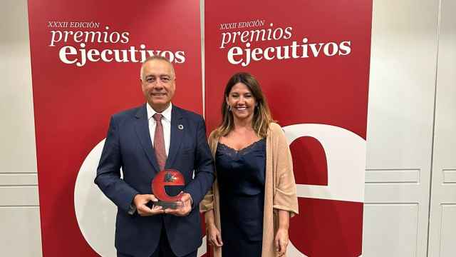 Pere Navarro y Blanca Sorigué durante la entrega de los premios organizados por la Revista Ejecutivos