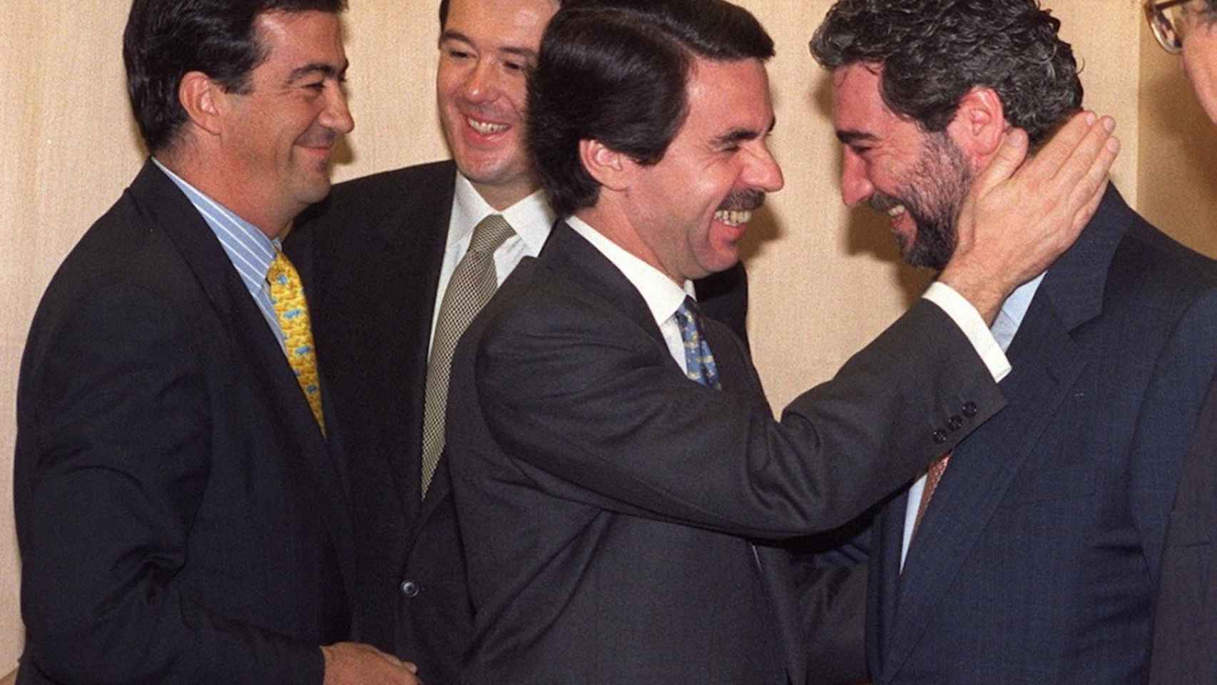 Miguel Ángel Rodríguez cuando fue designado secretario de Estado de Comunicación con Aznar en 1996