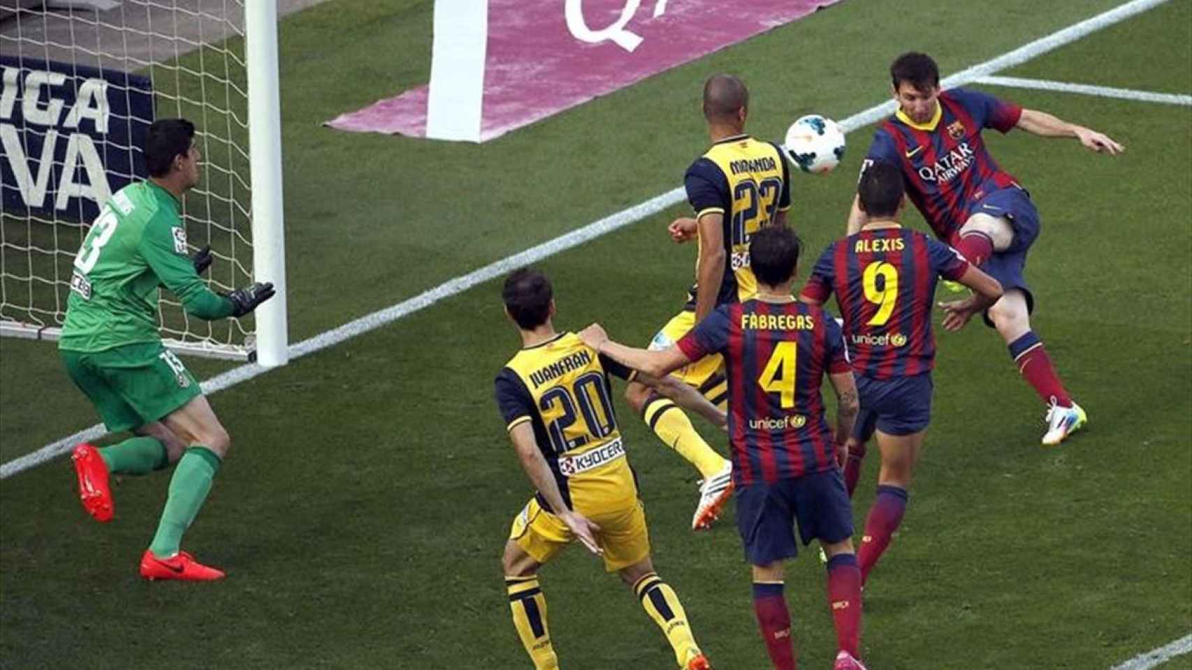 Gol anulado a Messi que hubiera dado la Liga al Barça en 2014