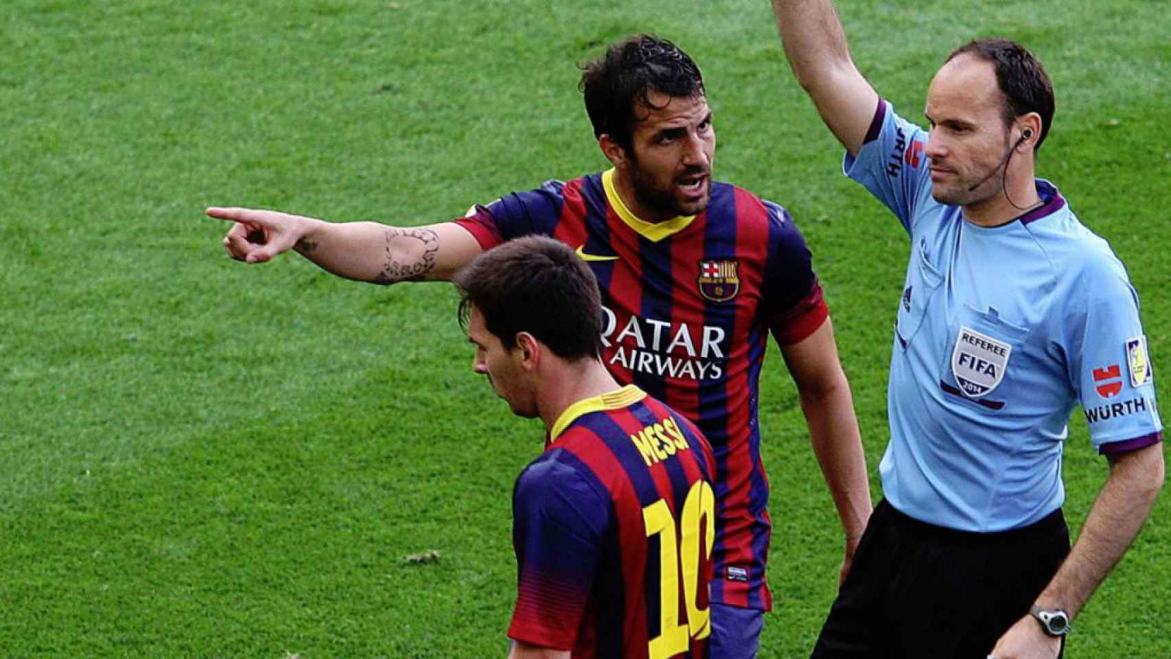 Mateu Lahoz tras anular el gol a Messi