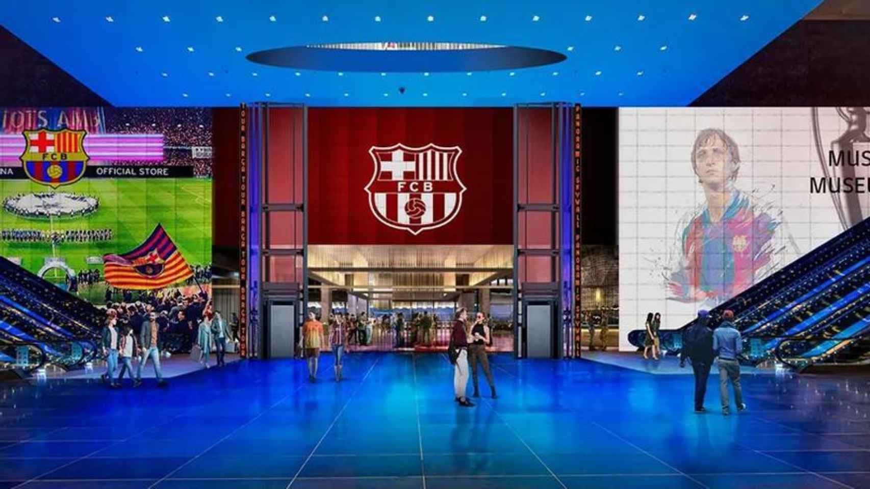 Recreación virtual del nuevo Camp Nou
