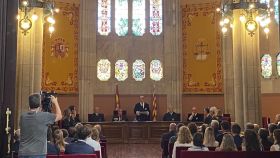 El presidente del Tribunal Superior de Justicia de Cataluña,  el magistrado Jesús M. Barrientos