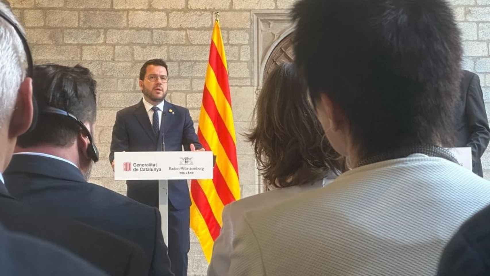 El presidente de la Generalitat, Pere Aragonès