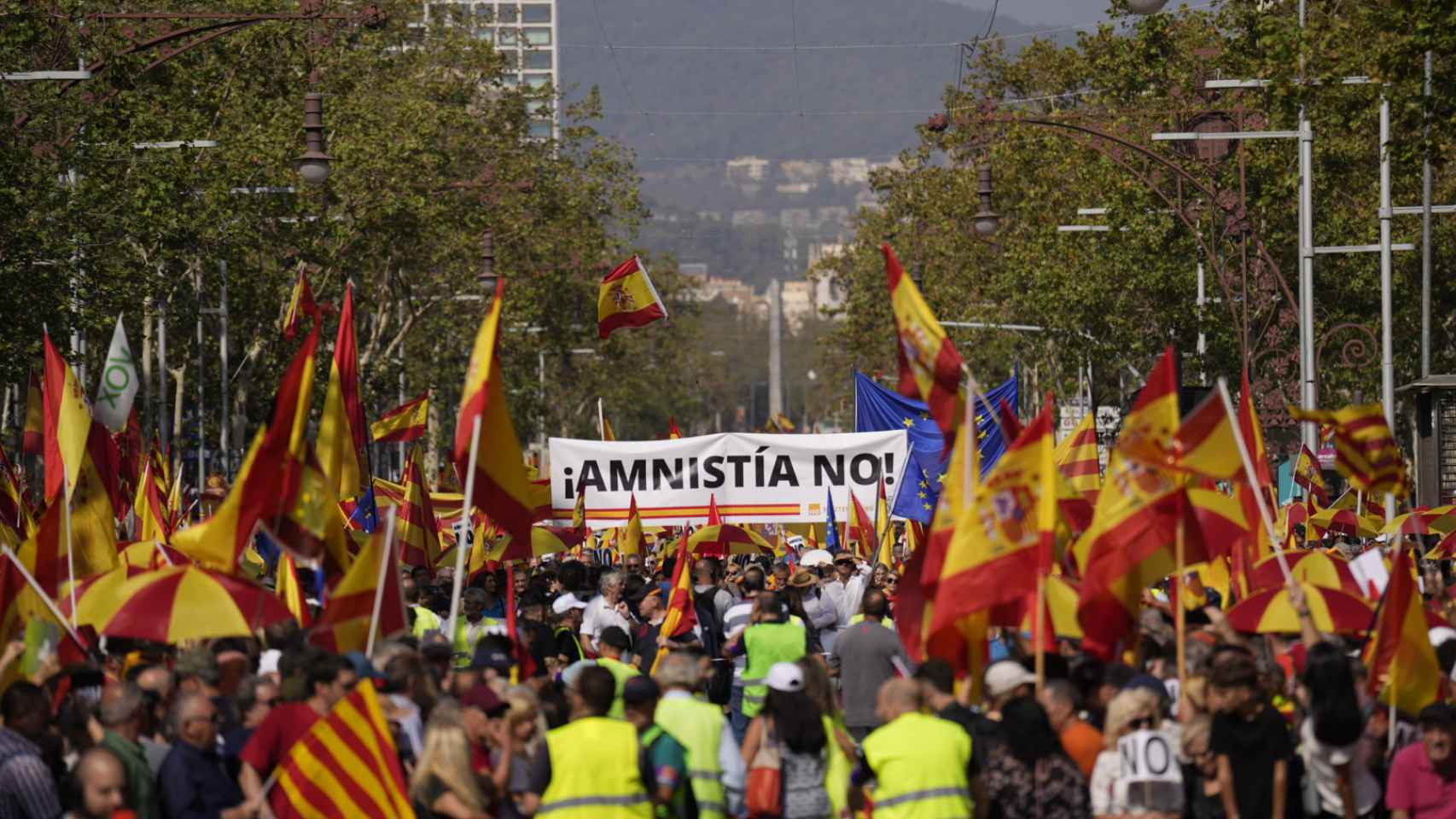 Manifestación del 8-O en el centro de Barcelona