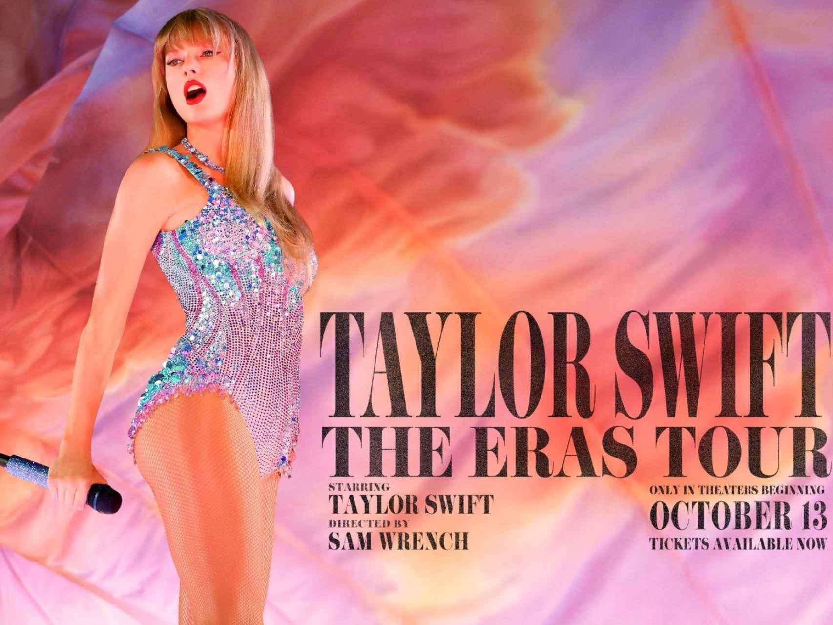 Poster de la película concierto Taylor Swift The Eras Tour