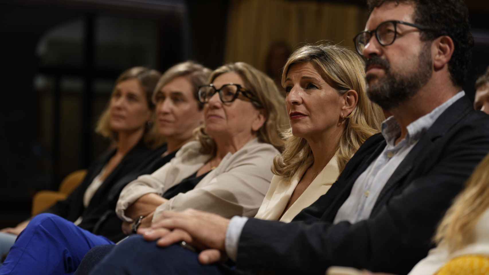 Yolanda Díaz, vicepresidenta del Gobierno en funciones, en el acto de Sumar en Barcelona