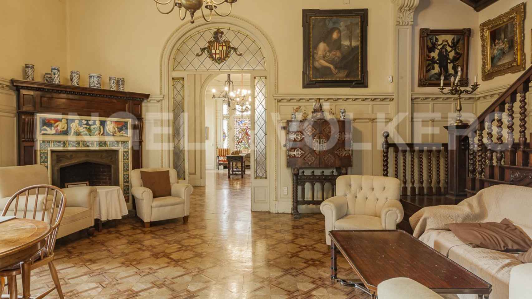 Interior de Villa Angelita, la sede de la primera escuela de PeterHouse Partners
