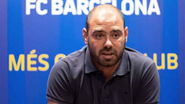 Markel Zubizarreta, durante un acto con el FC Barcelona