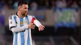 Leo Messi, durante el Argentina-Paraguay