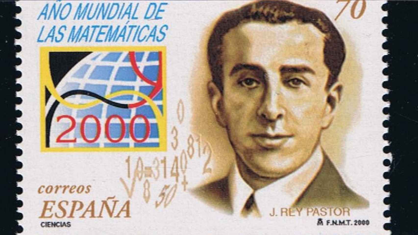 Sello dedicado al matemático Julio Rey Pastor