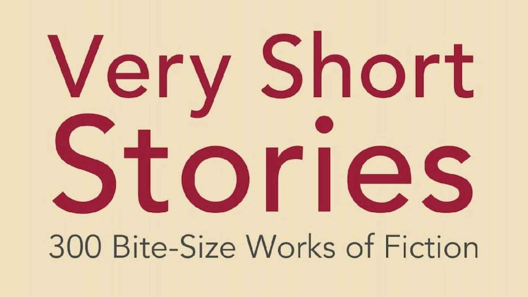 Portada de 'Very Short Stories', una recopilación de narrativa breve