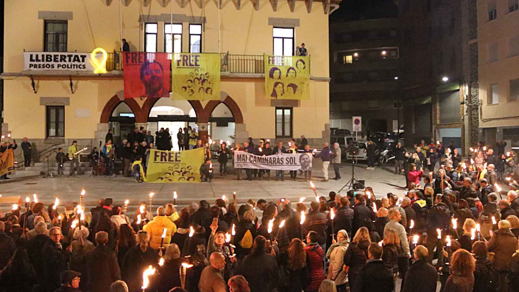 Campanya de ERC en Sant Vicenç dels Horts antes de las municipales de 2019