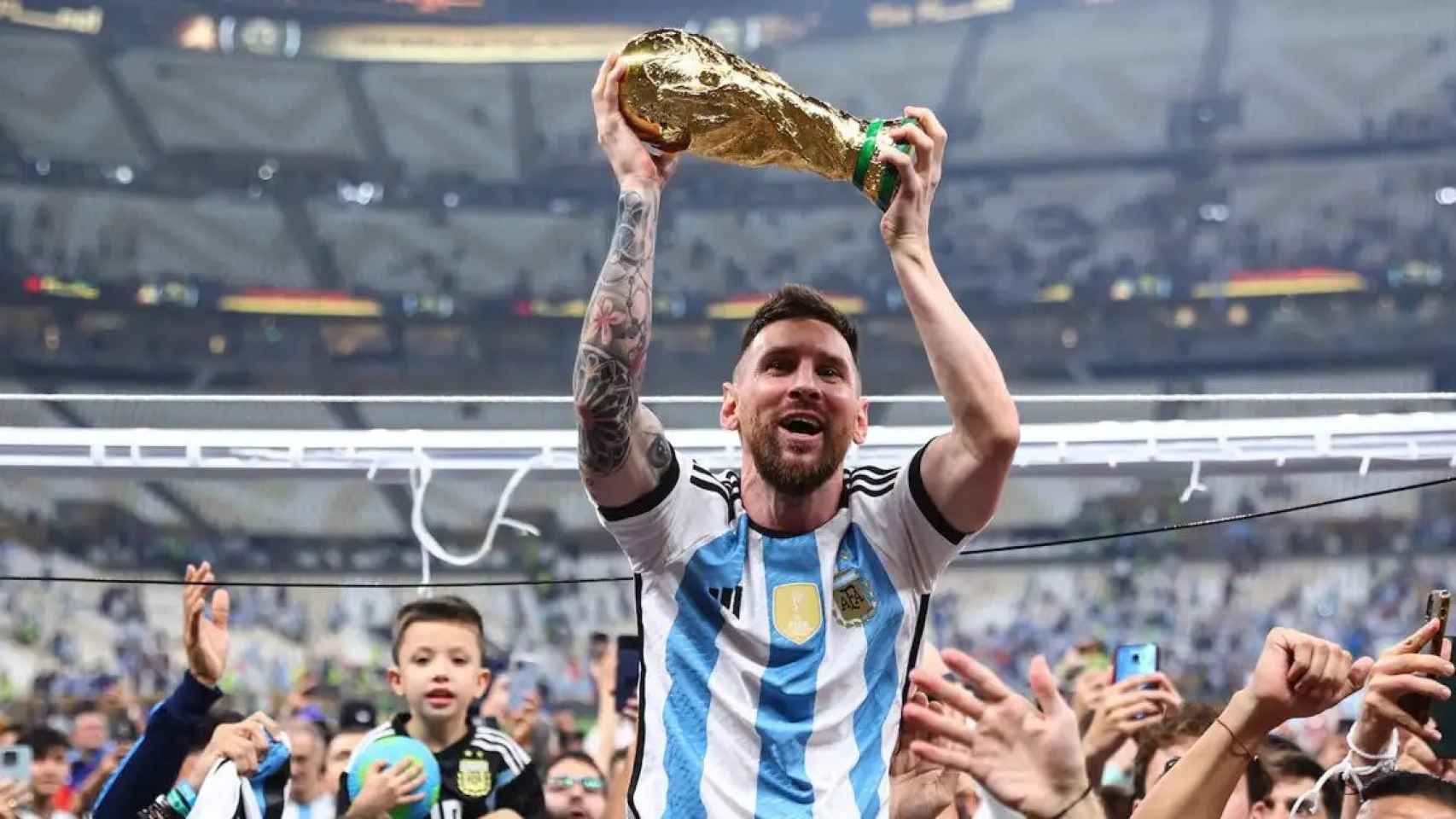 Messi, campeón del mundo con Argentina