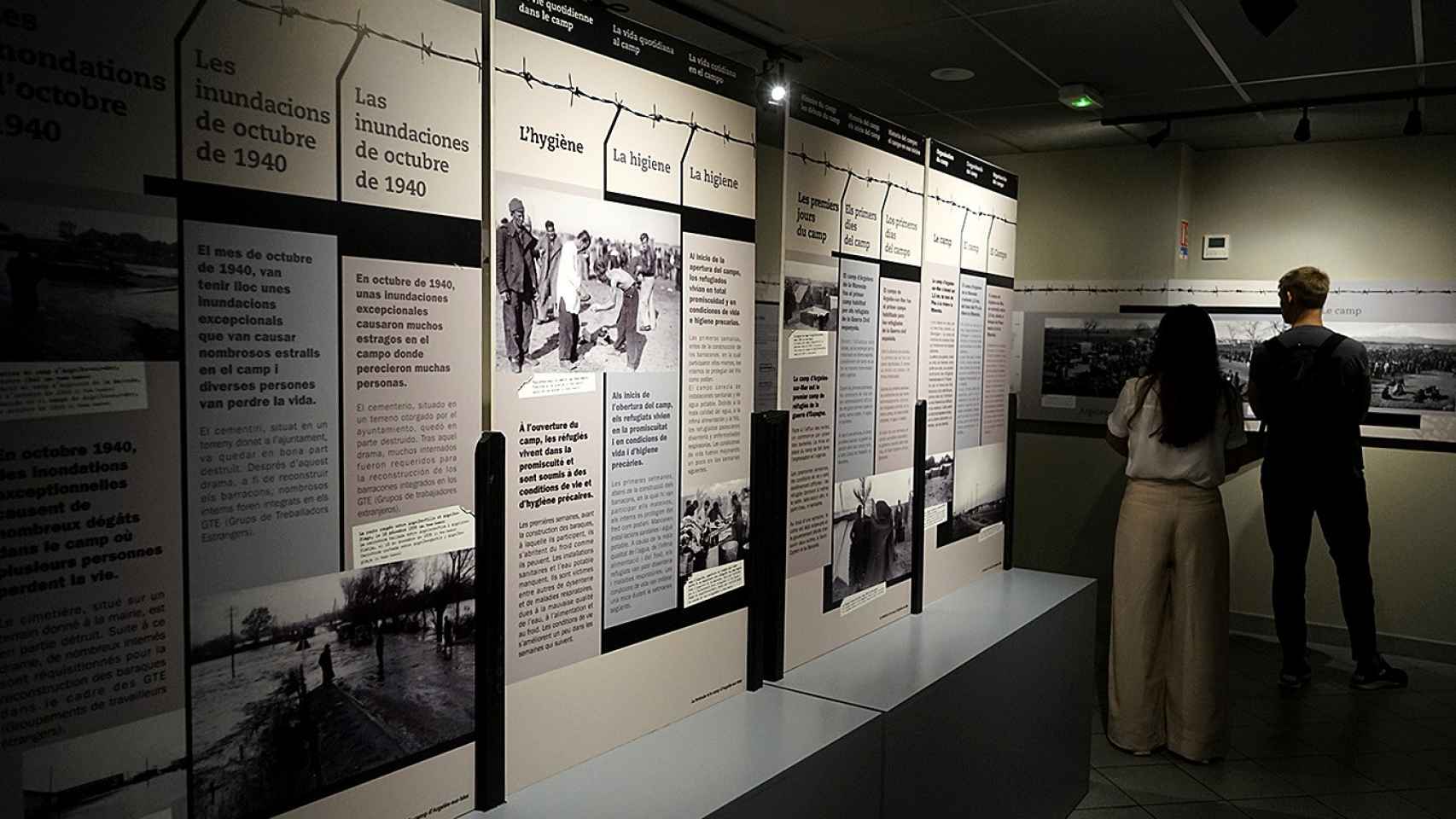 El Museo del Memorial documenta cronológicamente la terrible odisea en Francia de los refugiados españoles