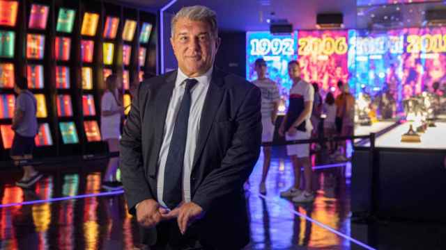 Joan Laporta, en una imagen de archivo en las instalaciones de Barça TV