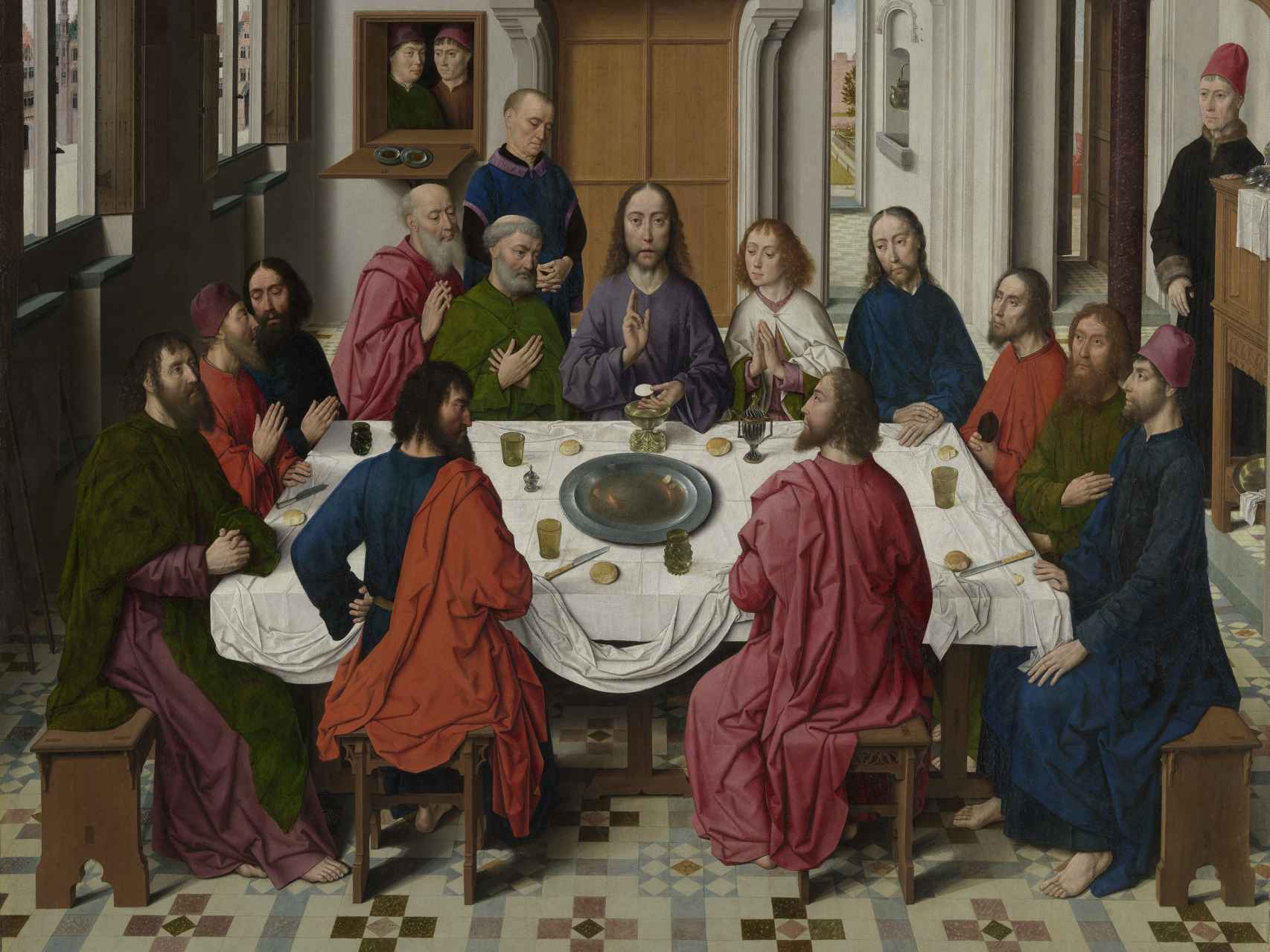 'Last Supper Triptych; Dietric Bouts, 1464-1468, M Leuven/ Saint Peter's Church, photo: artinflanders.be, DOMINIQUE PROVOST