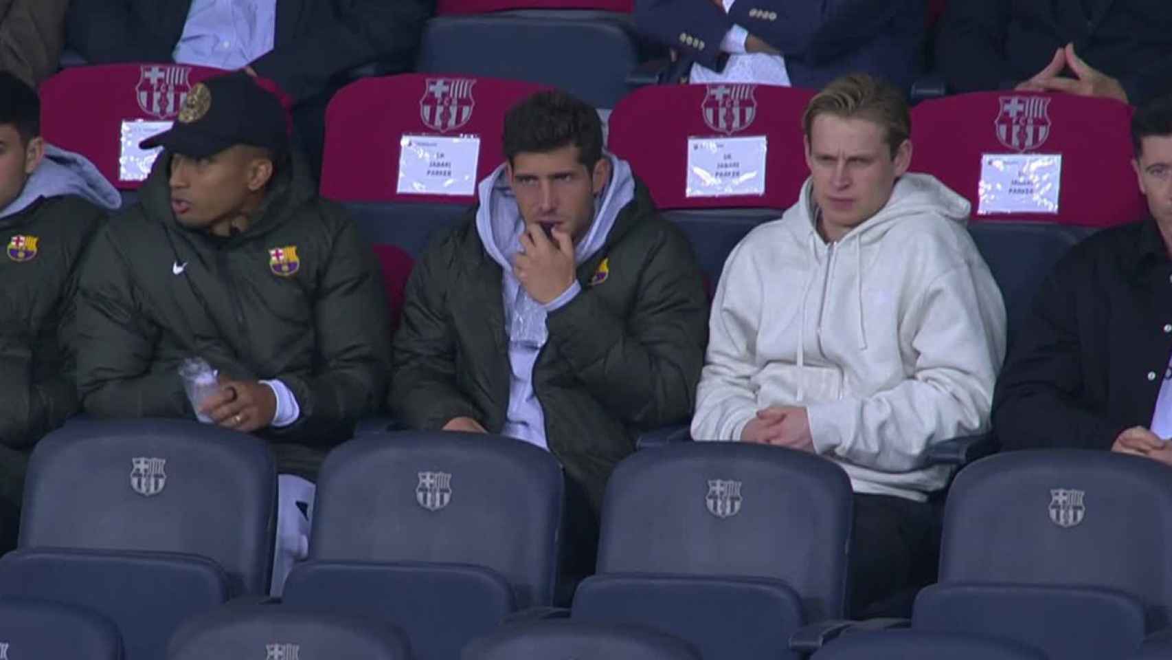 Imagen de los jugadores lesionados del FC Barcelona