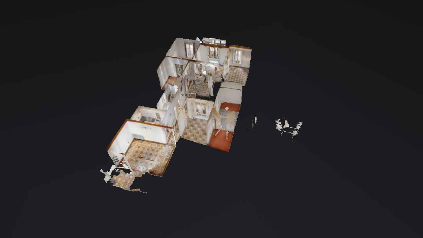 Un ejemplo de un piso con visita virtual