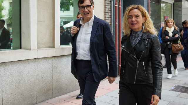 El líder del PSC, Salvador Illa, a su llegada a la reunión del Comité Federal, en la sede del PSOE