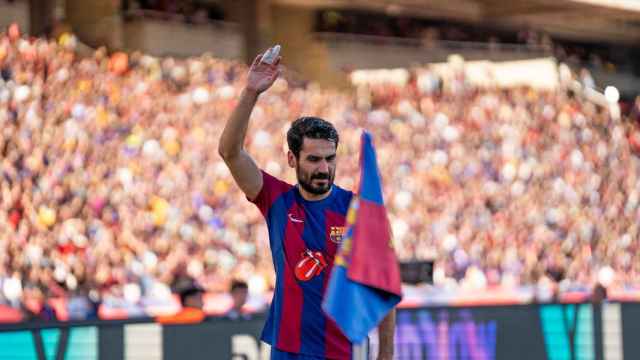 Gundogan celebra su gol al Real Madrid