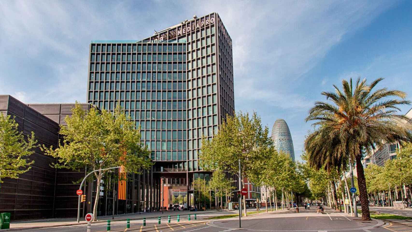 La sede de Grupo Mediapro en la avenida Diagonal de Barcelona