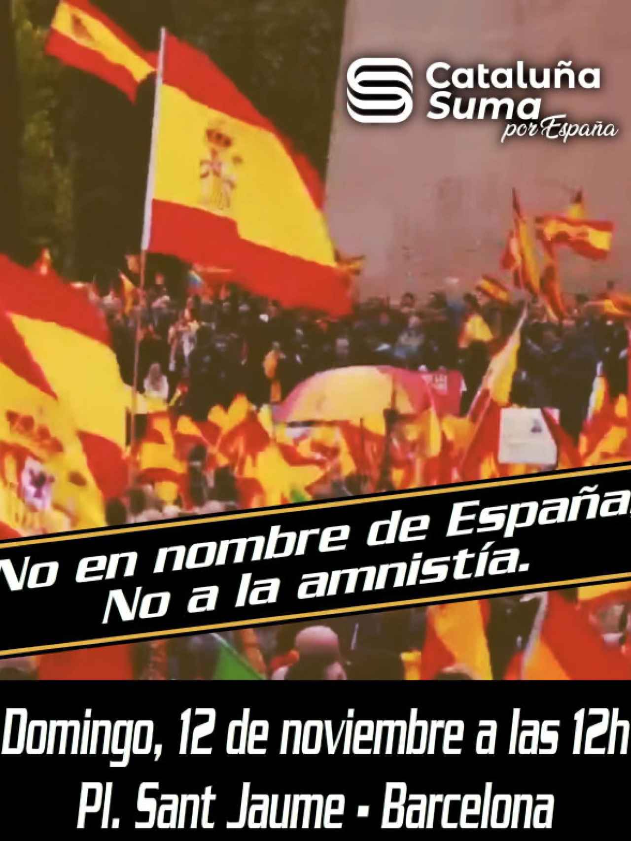 Manifestación de Cataluña Suma por España
