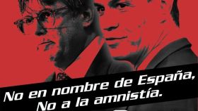 Cartel de la manifestación contra la amnistía de Cataluña Suma