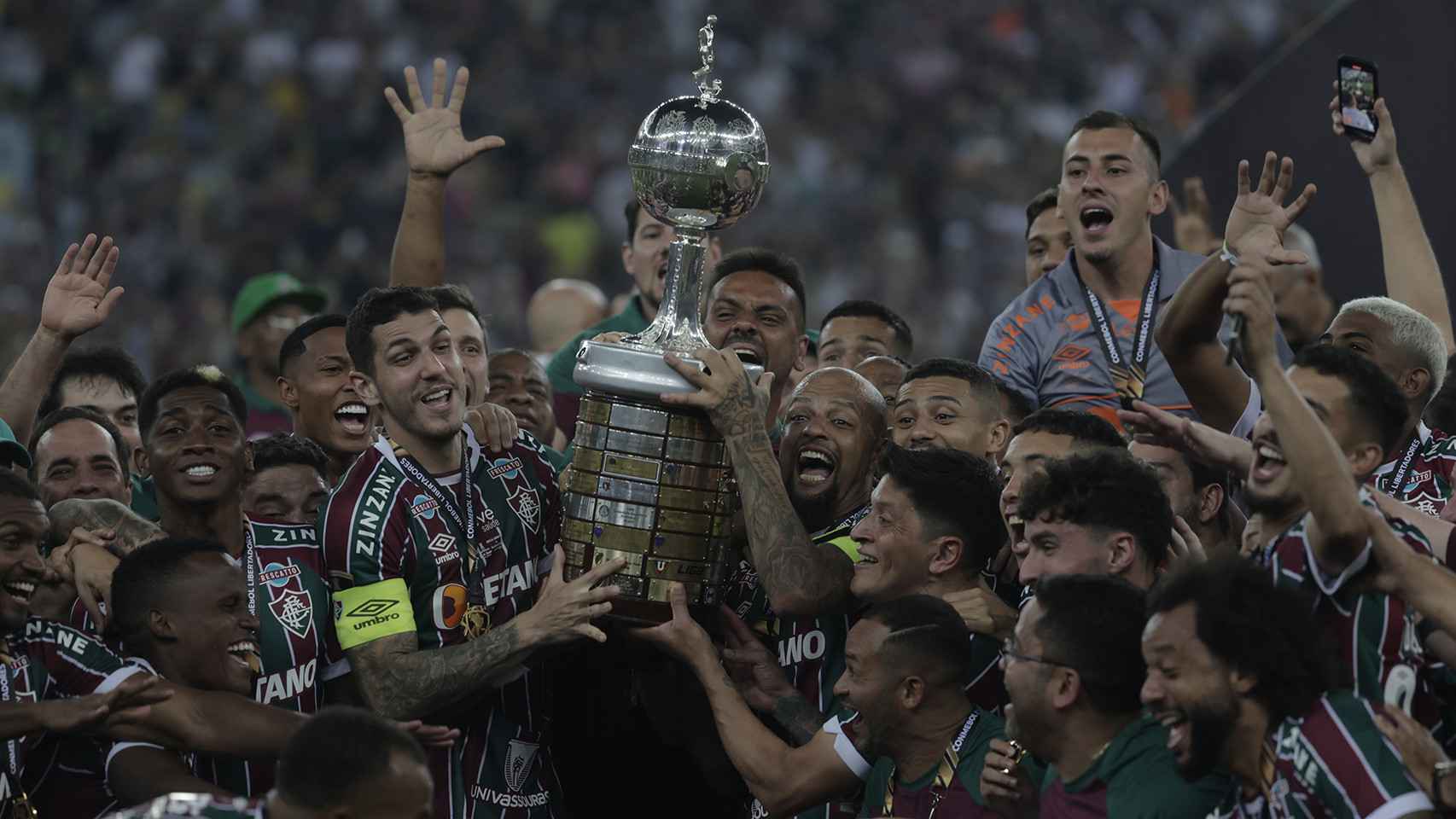 El Fluminense celebra la conquista de la Copa Libertadores