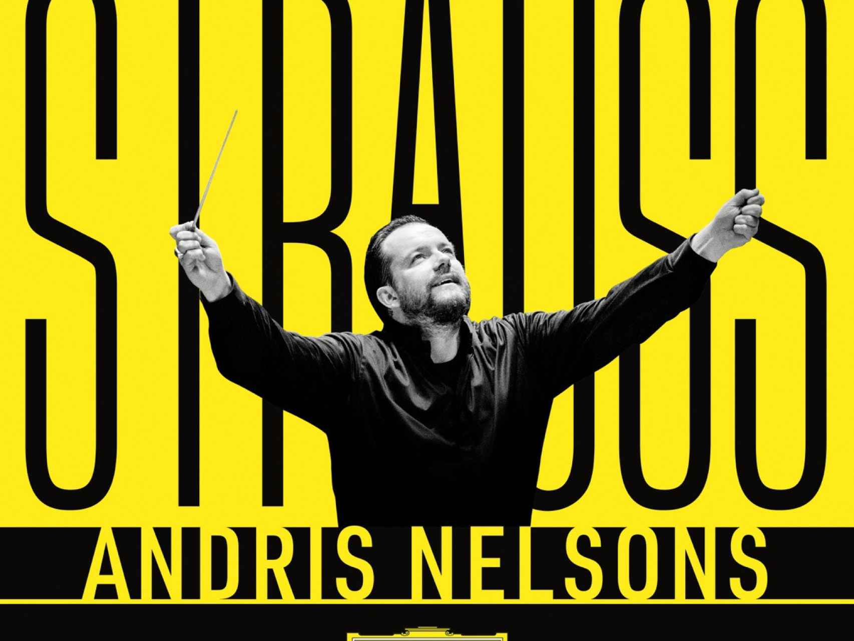 Portada de una grabación con las obras de Strauss de Andris Nelsons
