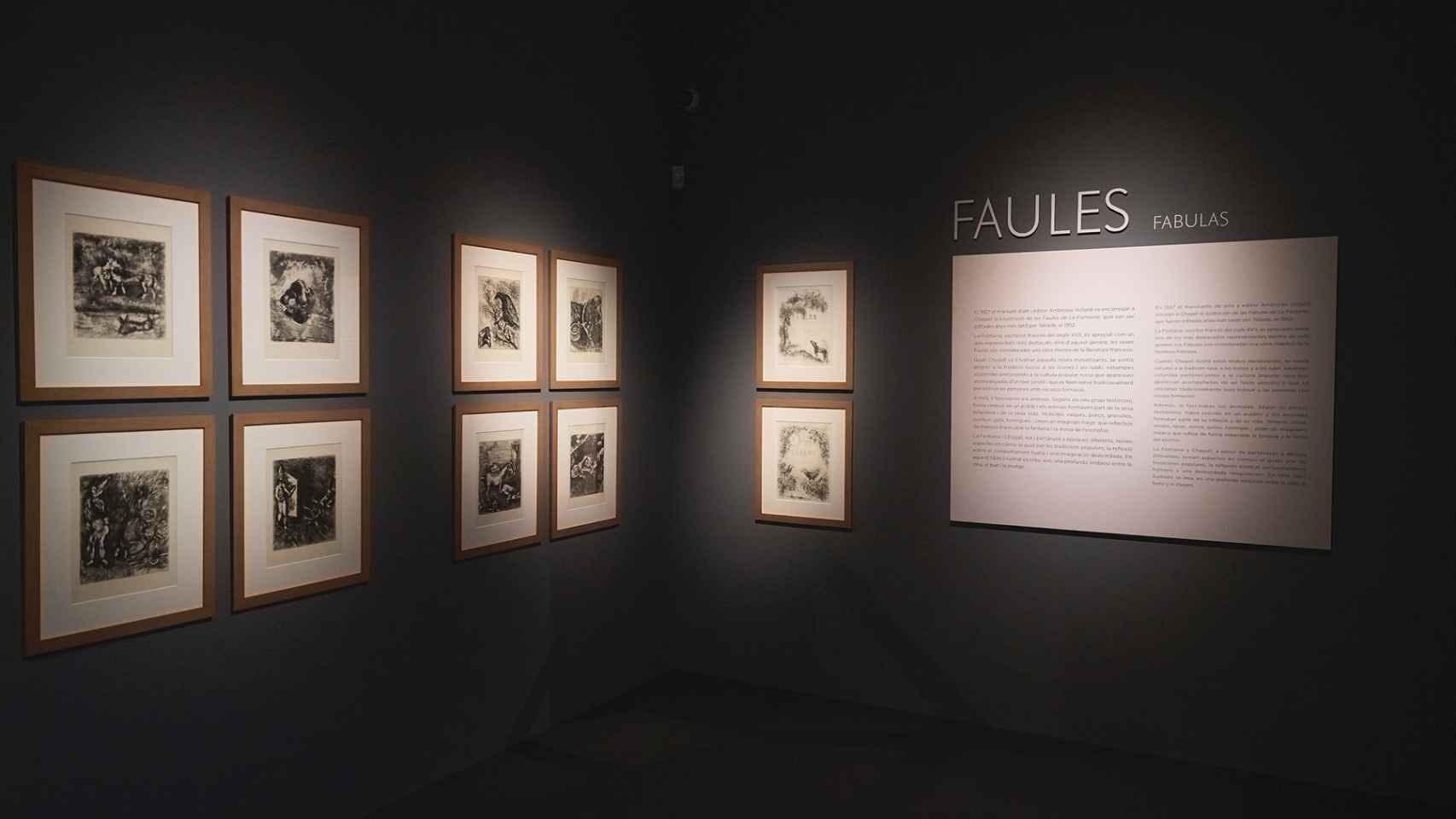 La exposición de Barcelona muestra muchas de las ilustraciones que Chagall creó para las Fábulas de La Fontaine