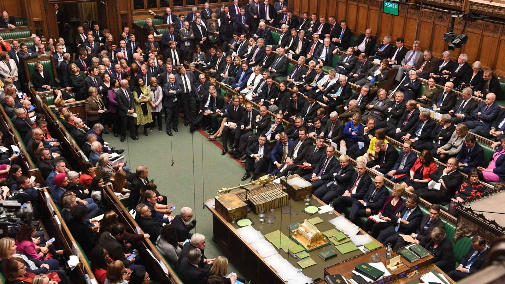 Imagen del parlamento británico en un debate del Brexit
