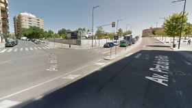 Esquina de Avenida Prat de la Riba con calle Sant Ruf (Lleida)