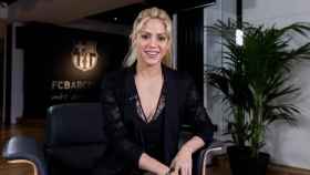 Shakira, en una entrevista oficial con los medios del Barça