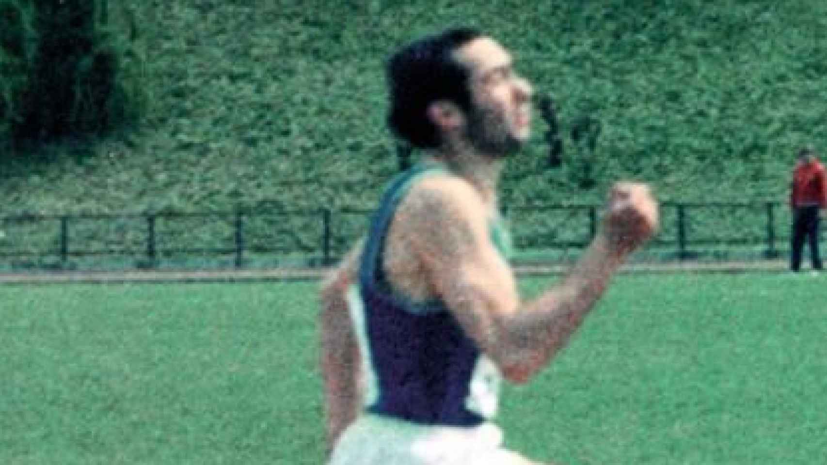 Pérez Rubalcaba en una carrera de atletismo
