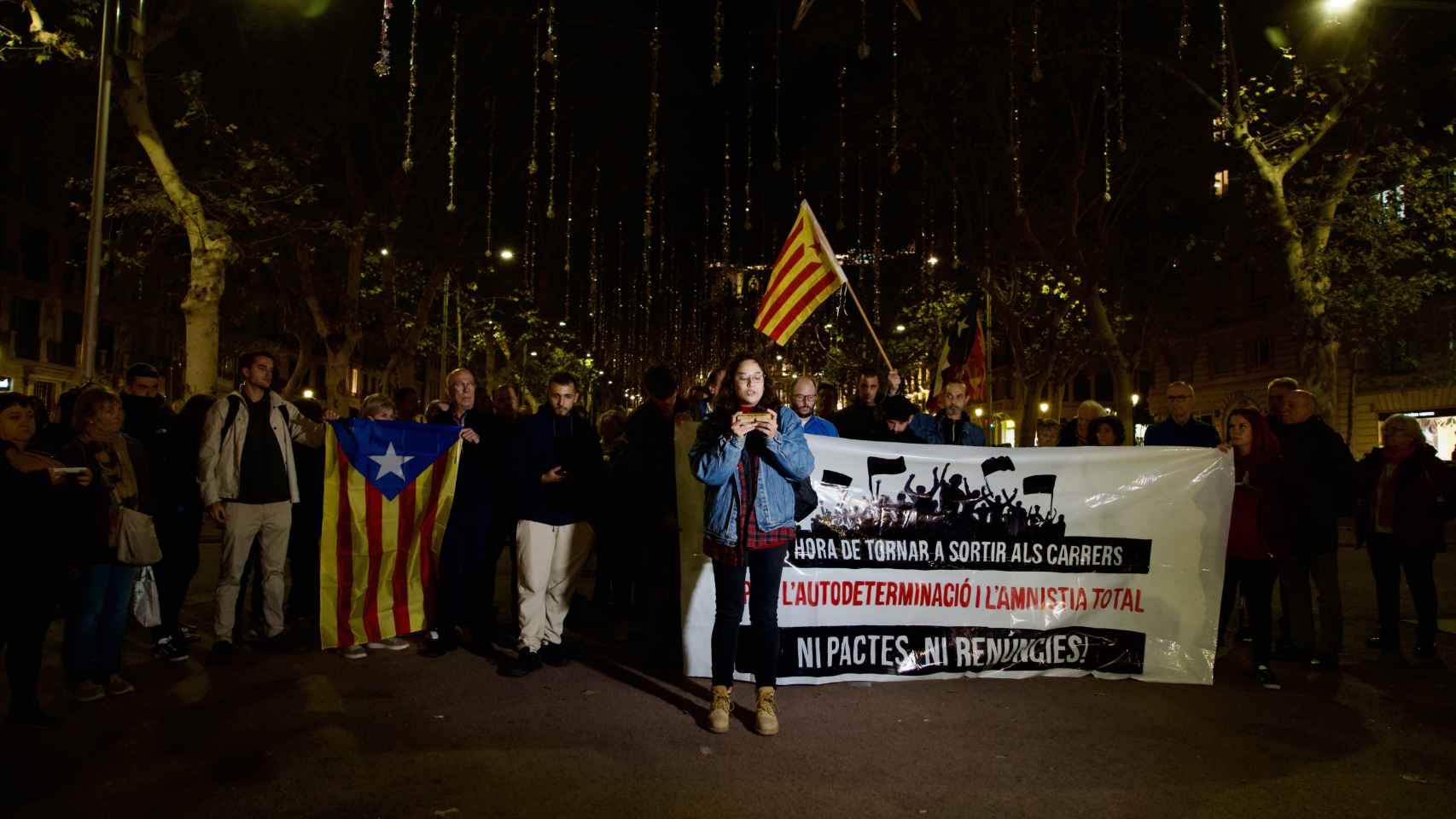 Manifestación de los CDR en el centro de Barcelona este viernes