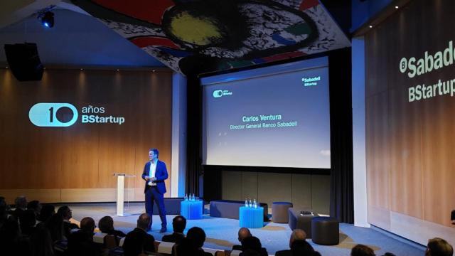 Carlos Ventura, director general de Banco Sabadell, en el acto de conmemoración de los 10 años de BStartup / BANCO SABADELL