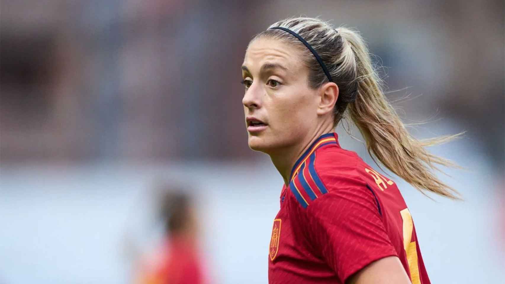 Alexia Putellas, durante un partido con la selección española