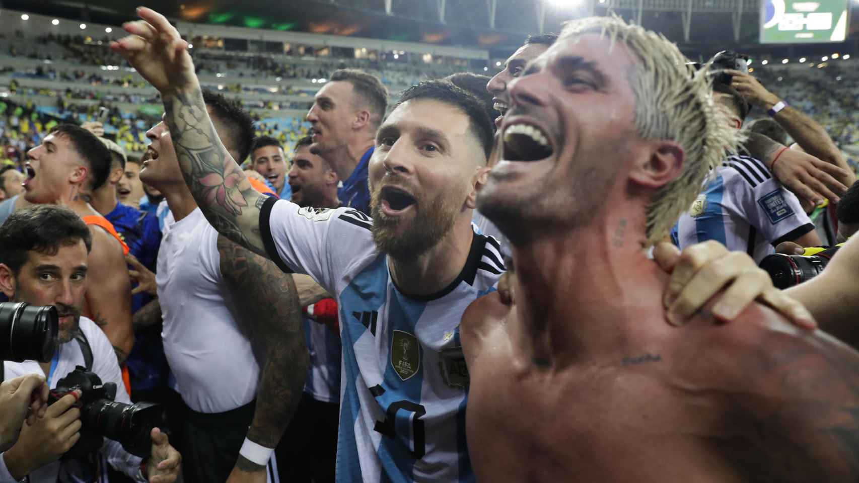 Leo Messi, eufórico tras la victoria de Argentina en Maracaná