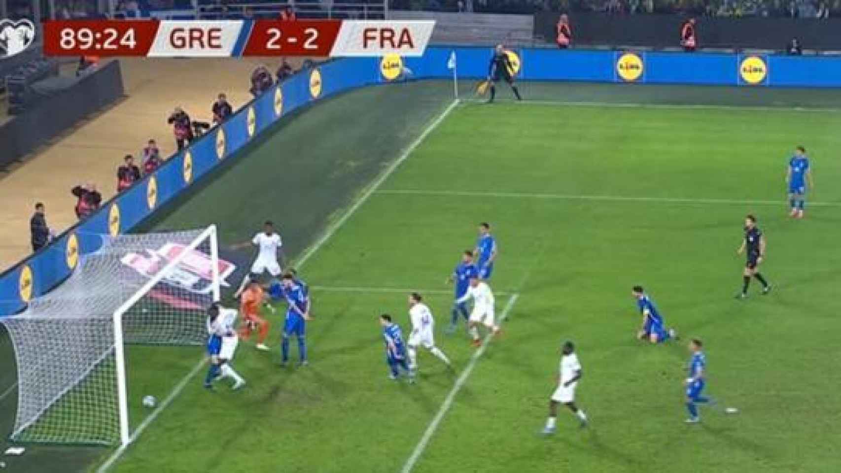 El gol fantasma de Kingsley Coman en el partido de Francia contra Grecia