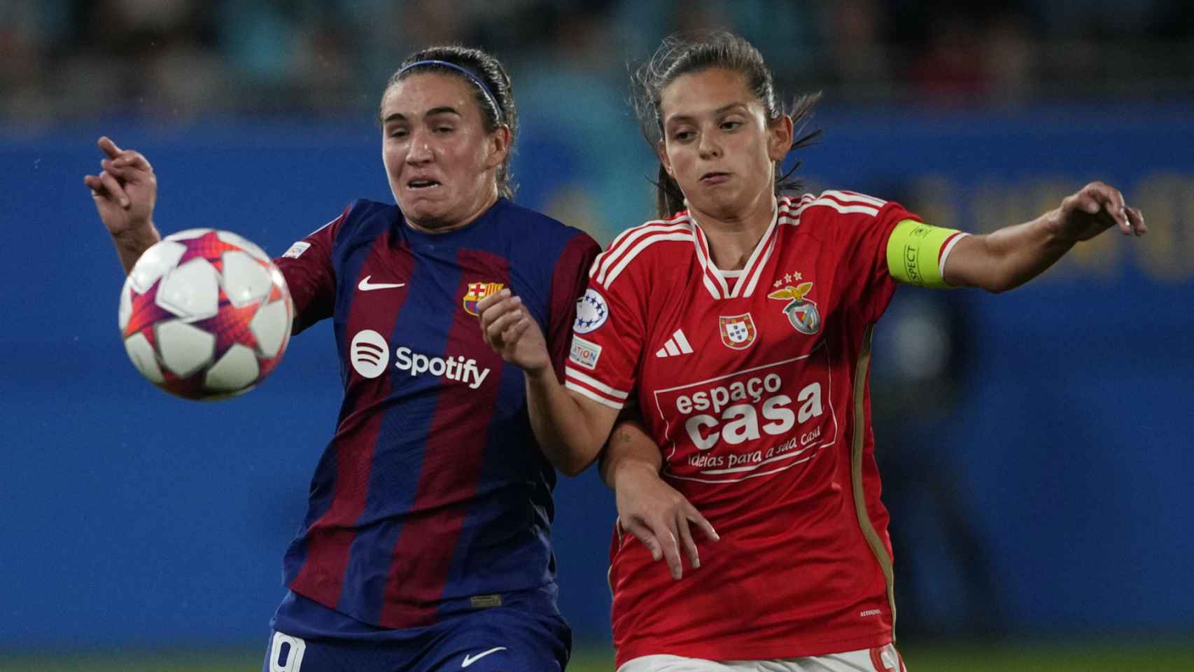 Mariona Caldentey, durante un partido con el FC Barcelona