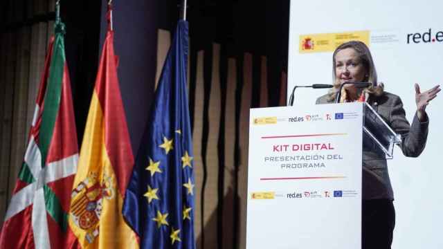 La ministra Nadia Calvio, en la presentacin del programa 'Kit Digital' en Vitoria / MINISTERIO DE ASUNTOS ECONMICOS