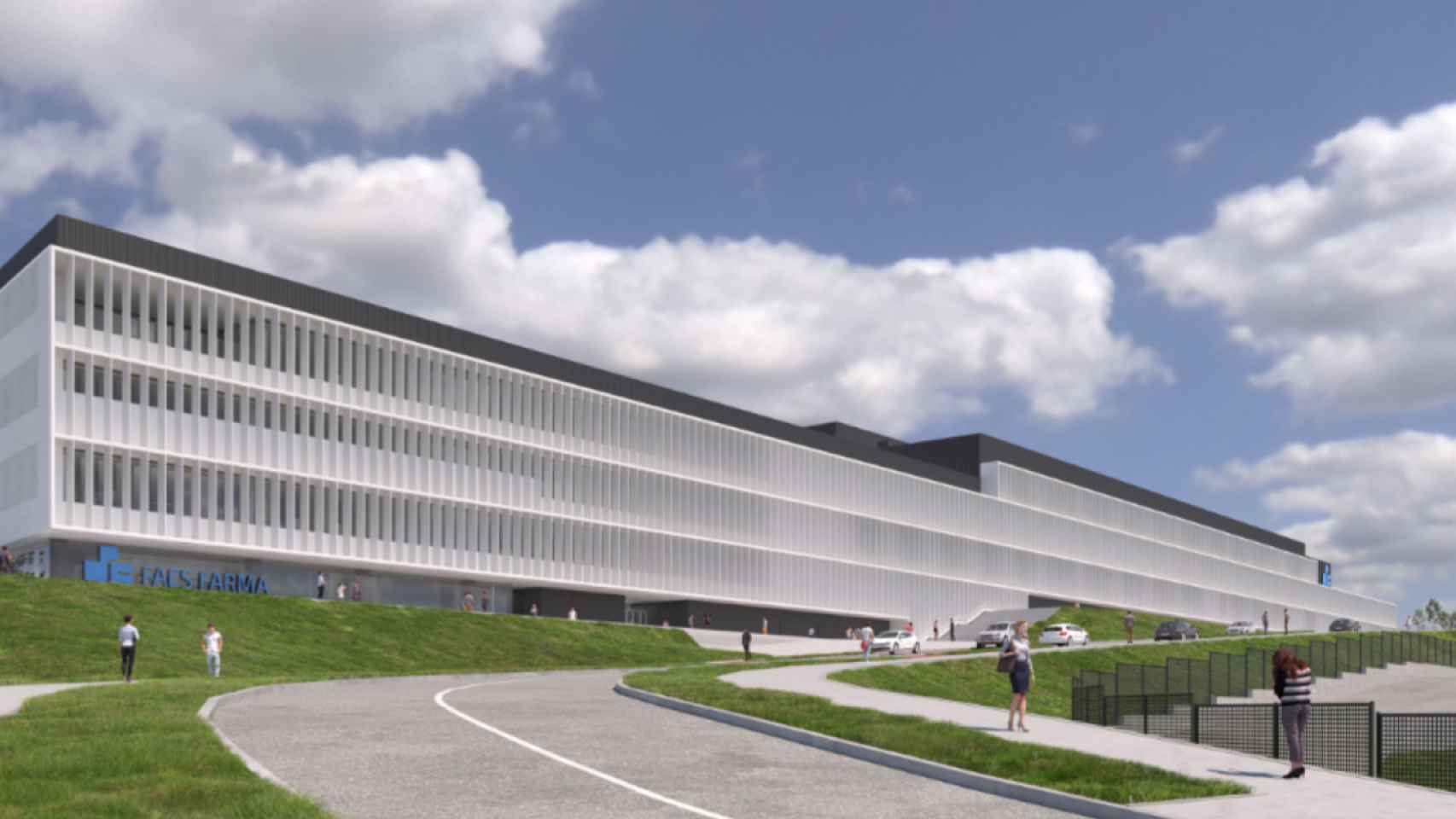 3D de la nueva planta de Faes Farma en el Parque Tecnológico de Derio.