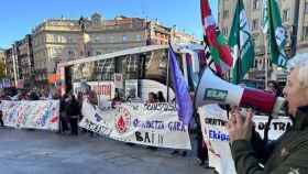 Protesta de los trabajadores del Centro Vasco de Transfusiones y Tejidos Humanos en Bilbao. / EP